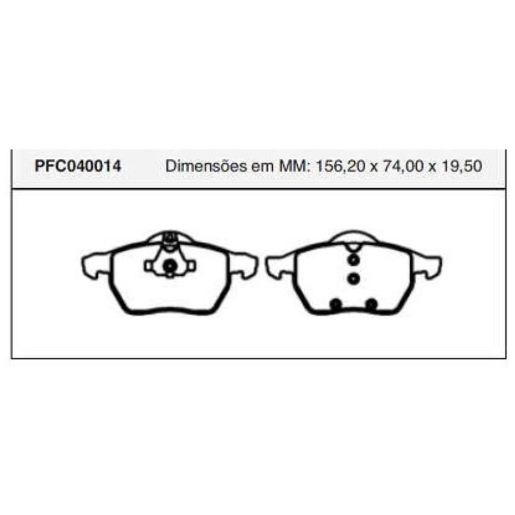 Pastilha Freio Dianteira Teves para Chevrolet Calibra e Vectra - Cofap - PFC040014