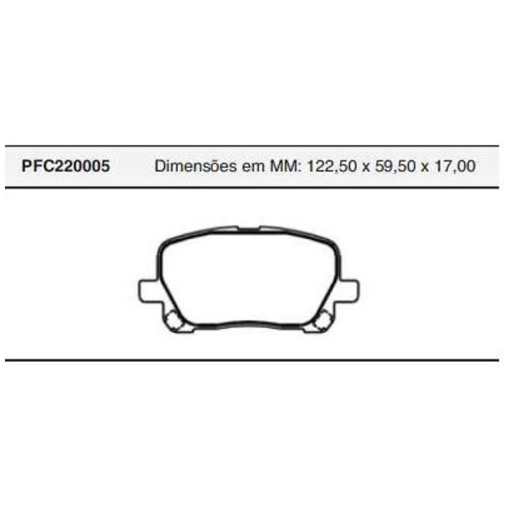 Pastilha Freio Dianteira Teves para Toyota Corolla e Fielder - Cofap - PFC220005