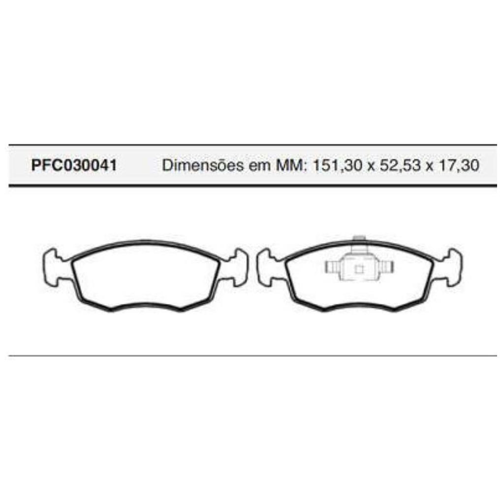 Pastilha Freio Dianteira Teves para Fiat Doblo e Idea - Cofap - PFC030041