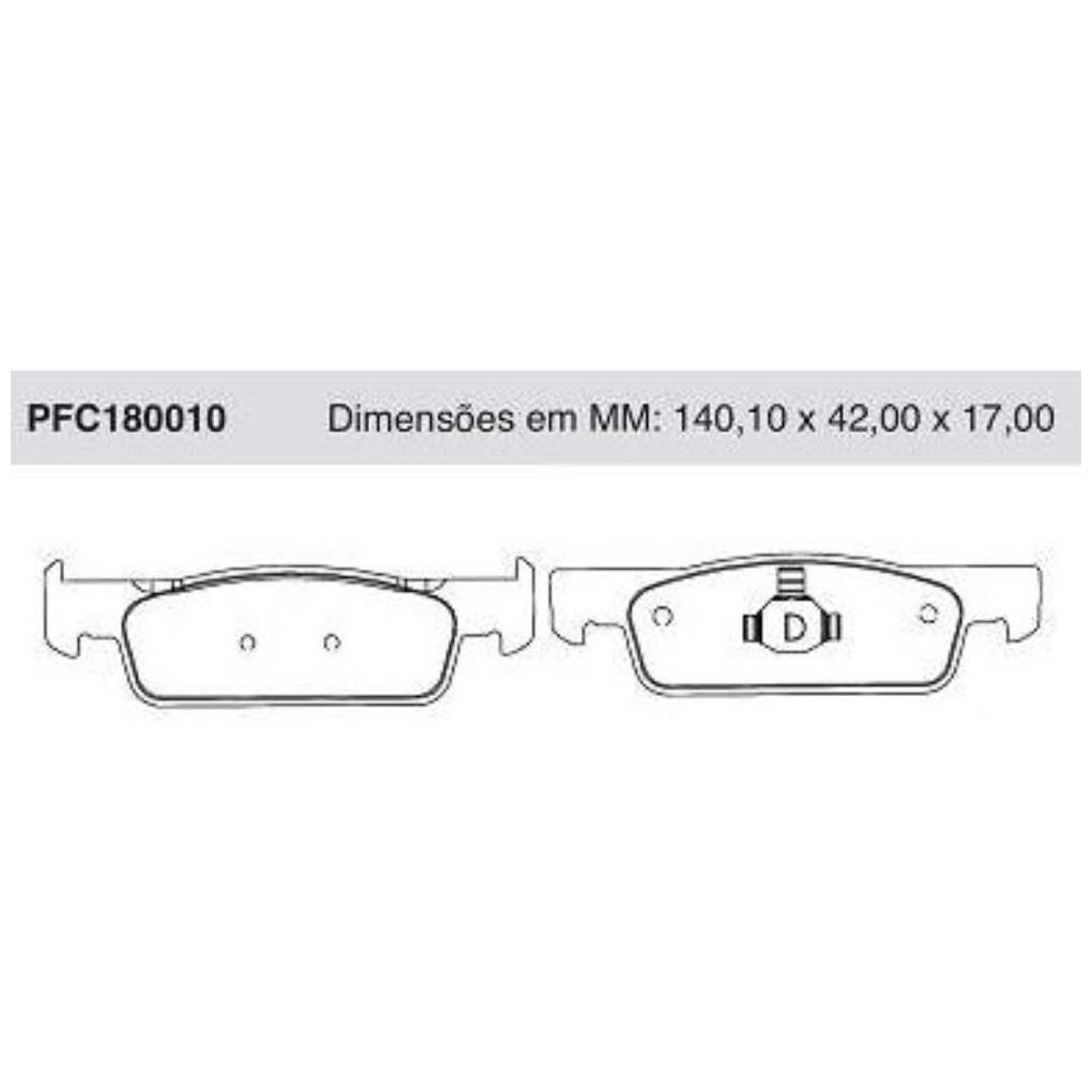 Jogo Pastilha Freio Dianteira Teves - Cofap - PFC180010