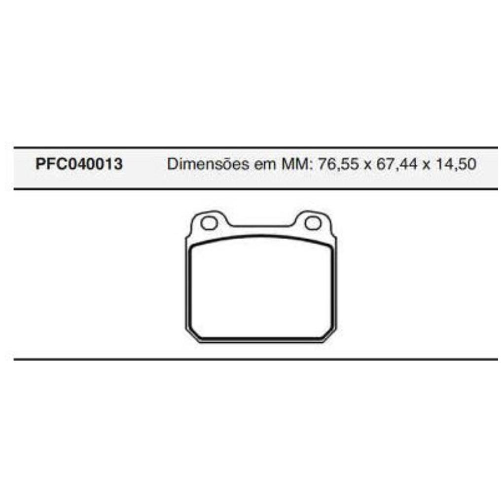 Pastilha Freio Dianteira Teves para Chevrolet Caravan e Opala - Cofap - PFC040013