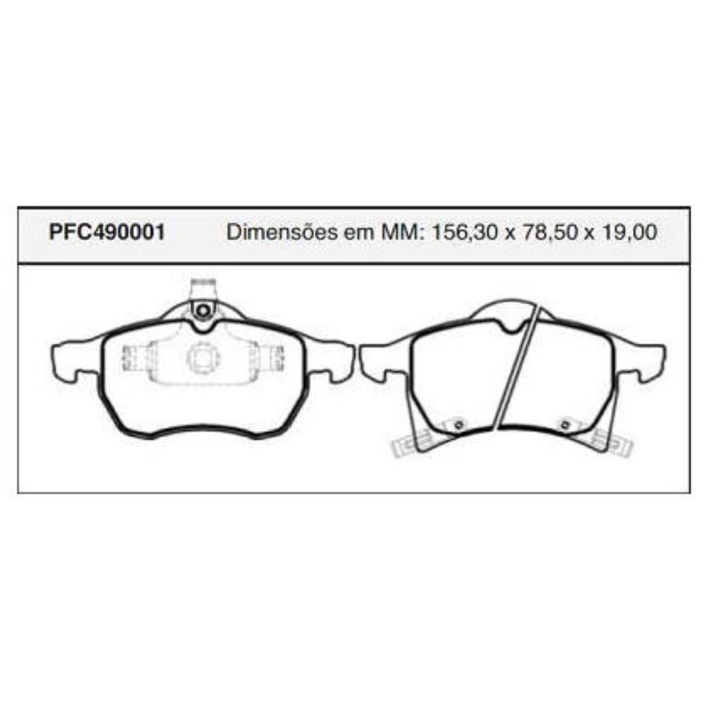 Pastilha Freio Dianteira Teves para Troller T4 - Cofap - PFC490001