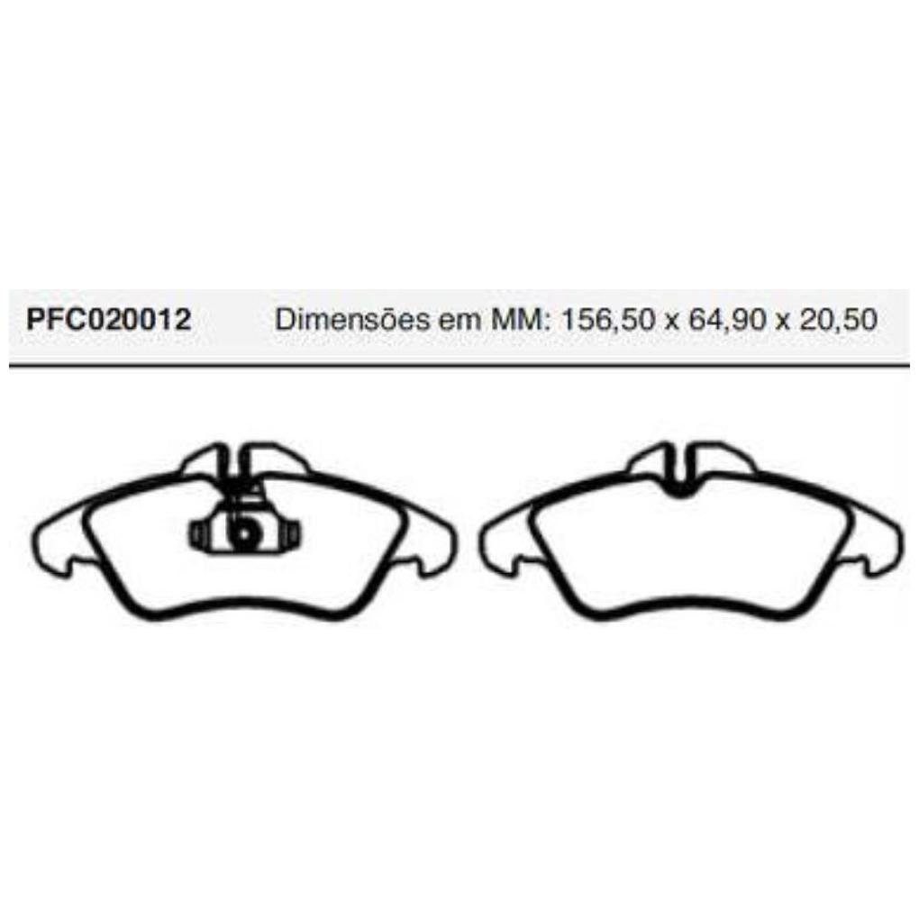 Jogo Pastilha Freio Dianteira Teves - Cofap - PFC020012