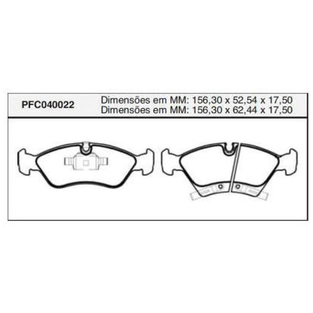 Pastilha Freio Dianteira Teves para Chevrolet Meriva - Cofap - PFC040022