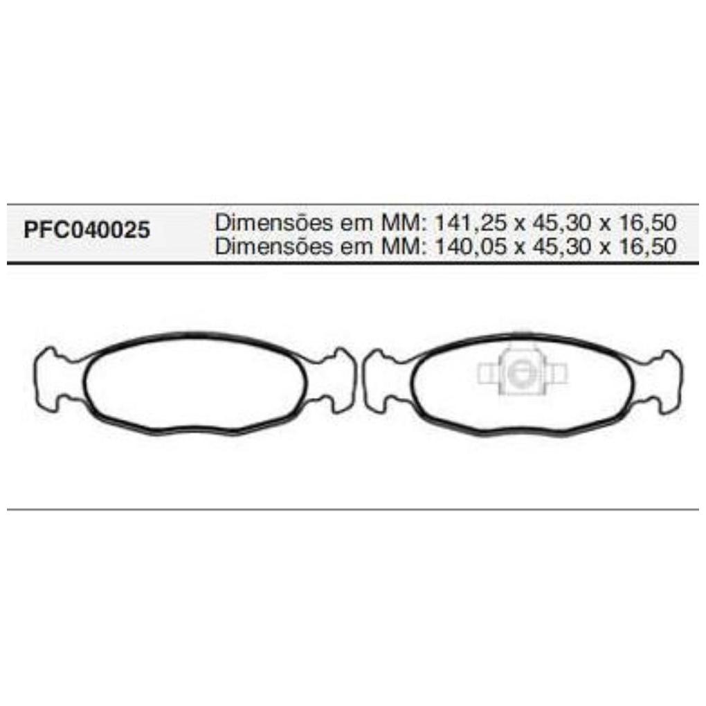Jogo Pastilha Freio Dianteira Teves - Cofap - PFC040025