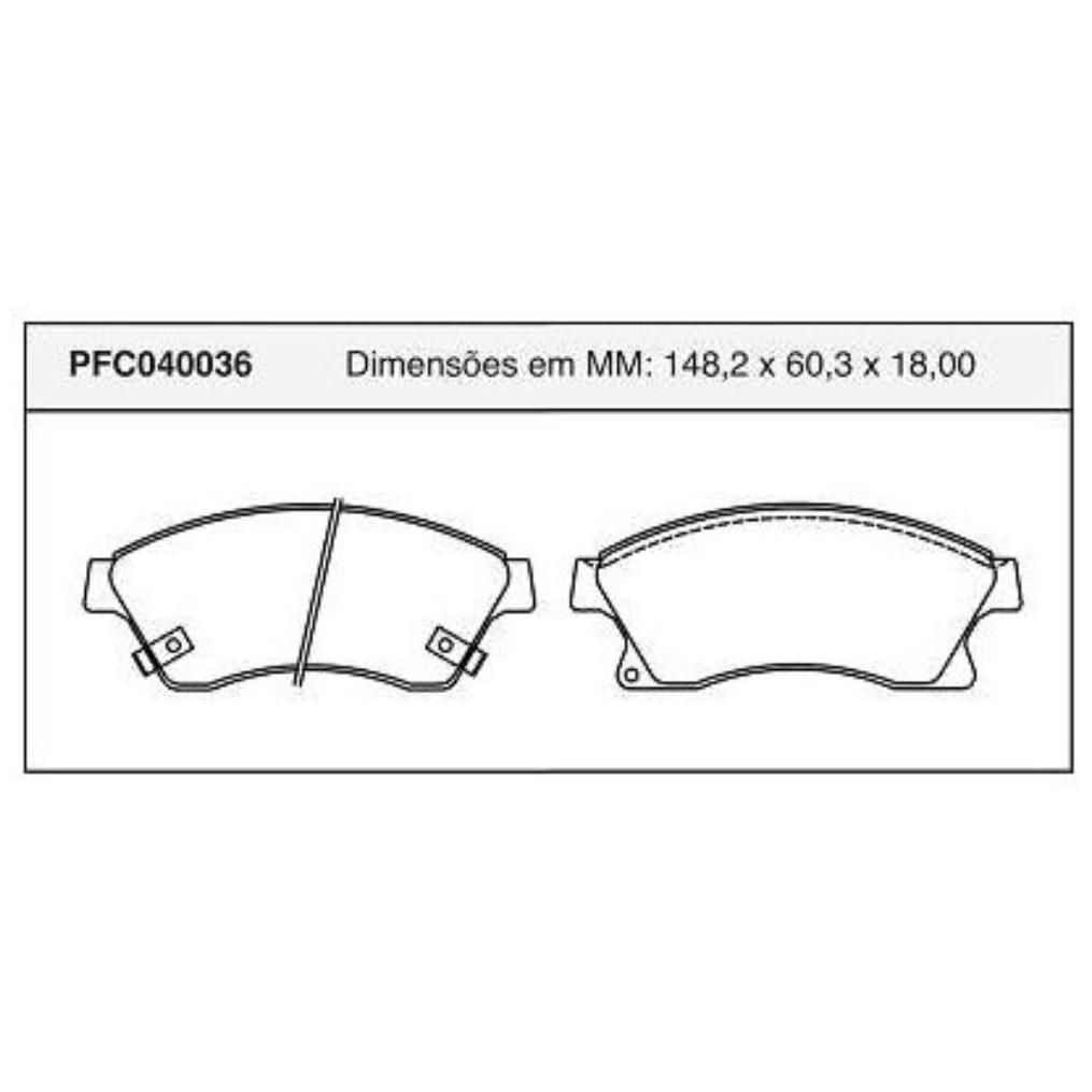 Pastilha Freio Dianteira Teves para Chevrolet Cruze e Cruze Sport6 - Cofap - PFC040036