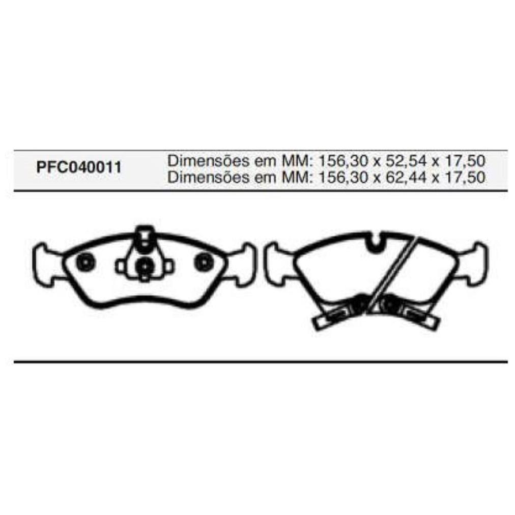 Pastilha Freio Dianteira Teves para Chevrolet Meriva e Zafira - Cofap - PFC040011