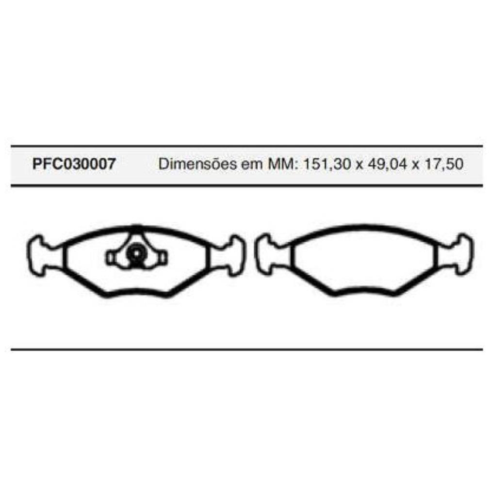 Jogo Pastilha Freio Dianteira Teves - Cofap - PFC030007