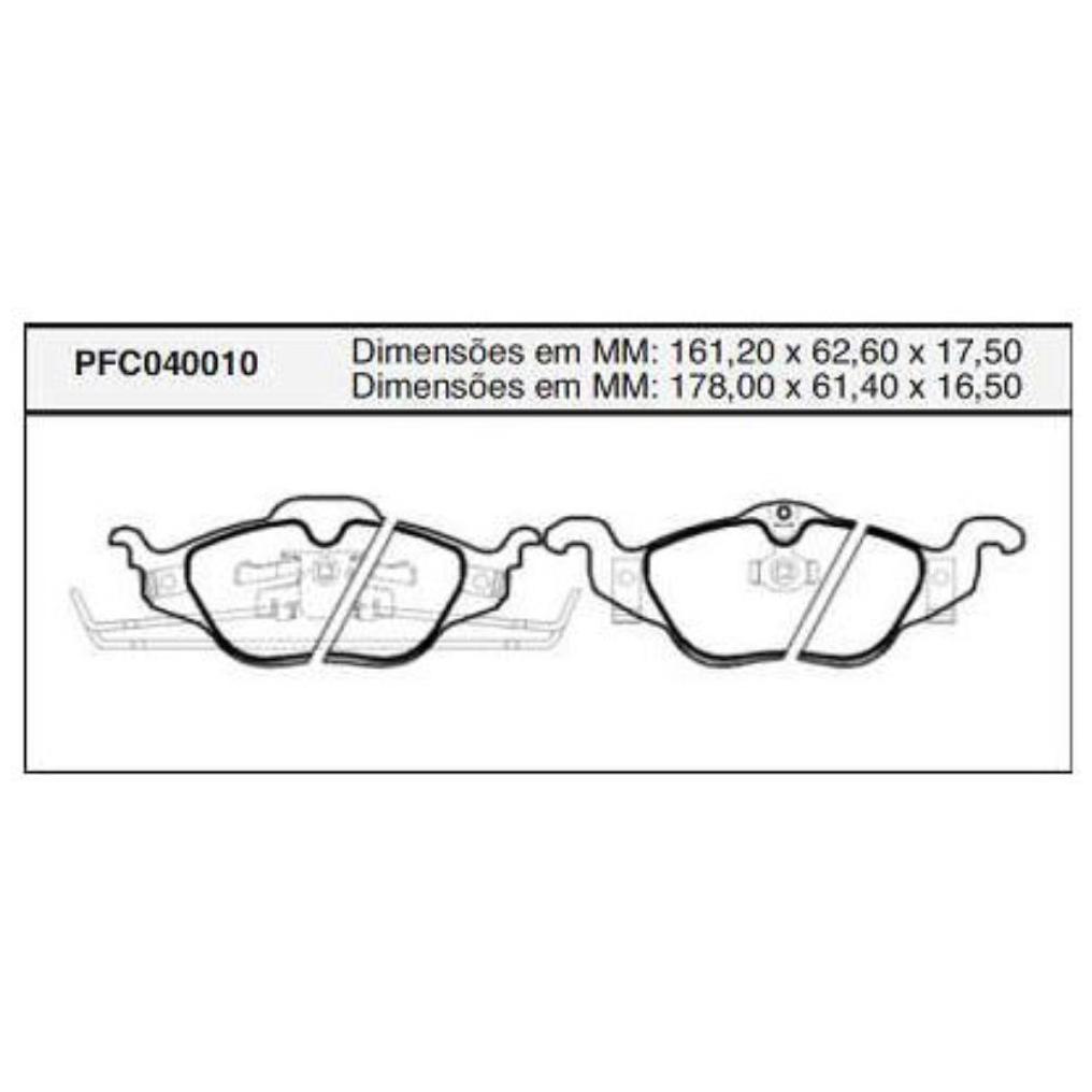 Pastilha Freio Dianteira Teves para Chevrolet Astra Hatch e Astra Sedan - Cofap - PFC040010