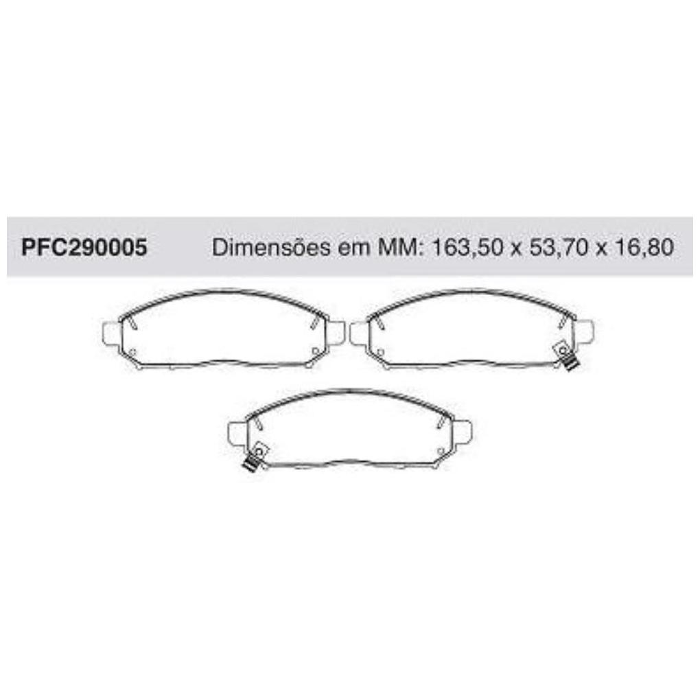 Jogo Pastilha Freio Dianteira Tokico - Cofap - PFC290005