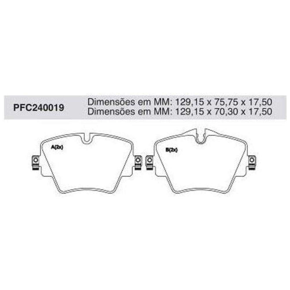 Jogo Pastilha Freio Dianteira Trw - Cofap - PFC240019