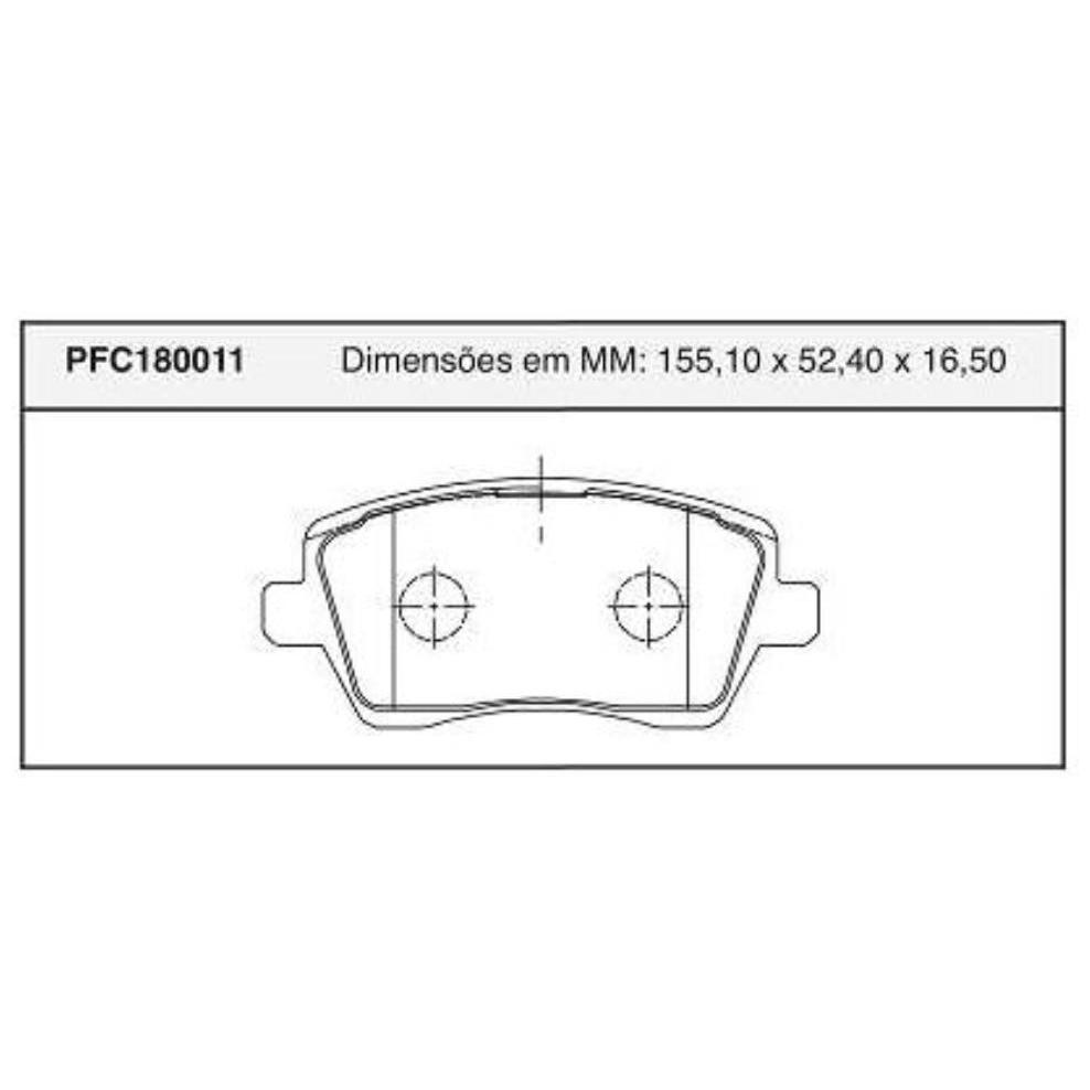 Jogo Pastilha Freio Dianteira Varga - Cofap - PFC180011