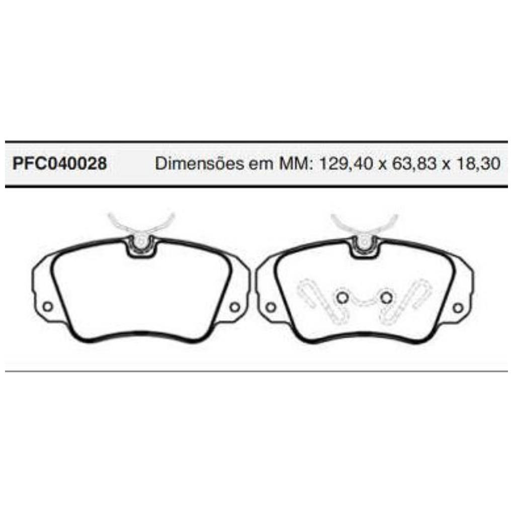 Pastilha Freio Dianteira Varga para Chevrolet Omega e Suprema - Cofap - PFC040028