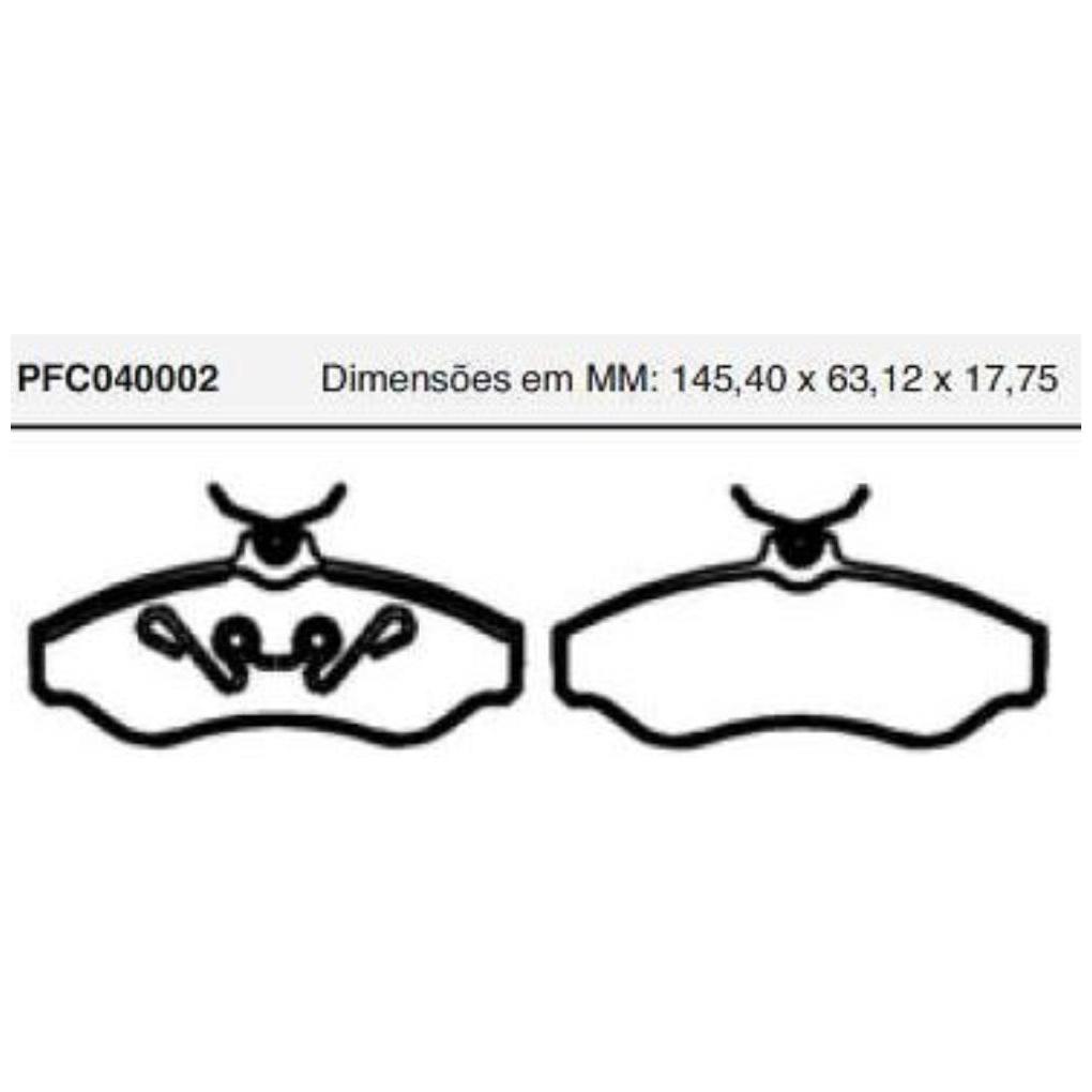 Jogo Pastilha Freio Dianteira Varga / Trw - Cofap - PFC040002