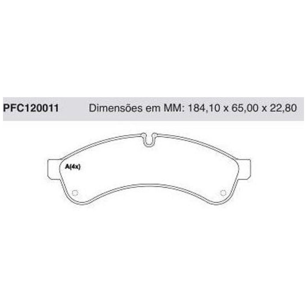 Pastilha Freio Traseira para Iveco City Class e Daily 70C16 City Class - Cofap - PFC120011