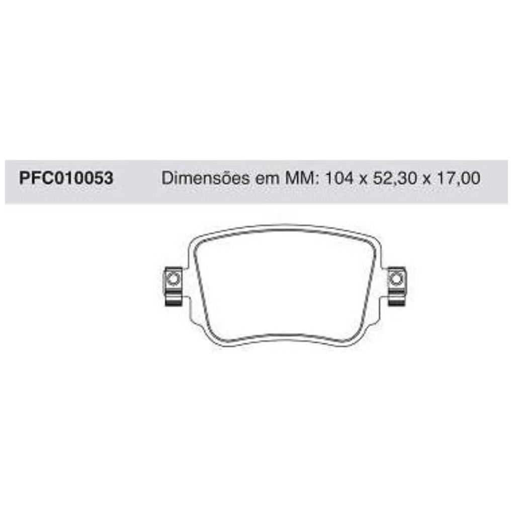 Pastilha Freio Traseira para Volkswagen Golf - Cofap - PFC010053