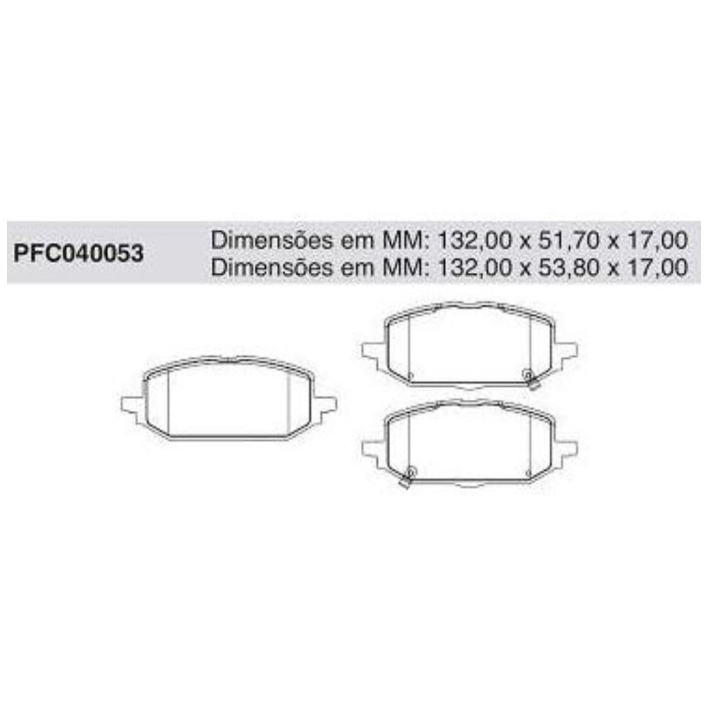 Pastilha Freio Traseira para Chevrolet Onix e Onix Plus - Cofap - PFC040053
