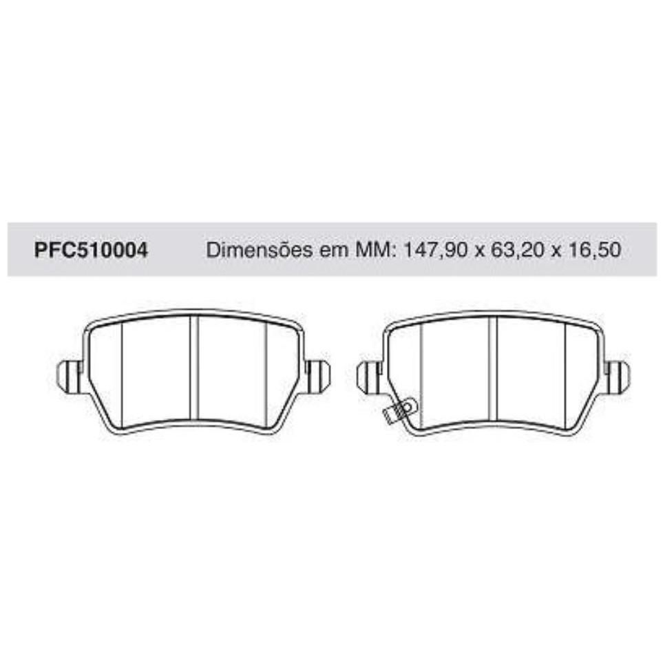 Pastilha Freio Traseira para Chery Tiggo 5X e Tiggo 7 - Cofap - PFC510004
