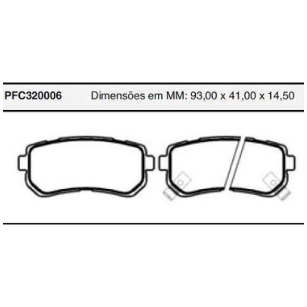 Pastilha Freio Traseira Akebono para Hyundai I30 e I30 CW - Cofap - PFC320006