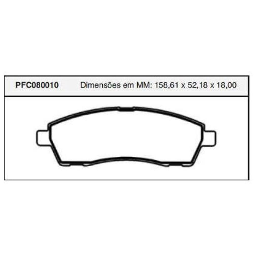 Pastilha Freio Traseira Akebono para Ford F-250 - Cofap - PFC080010