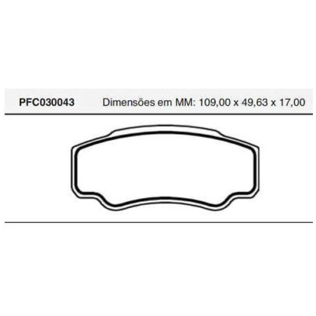 Pastilha Freio Traseira Bosch para Citroen Jumper e Fiat Ducato - Cofap - PFC030043