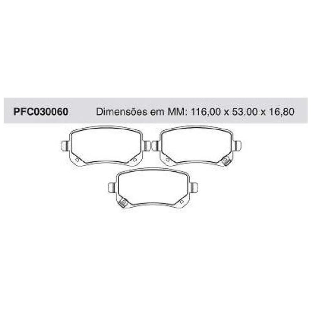 Pastilha Freio Traseira Girling para Dodge Journey e Fiat Freemont - Cofap - PFC030060