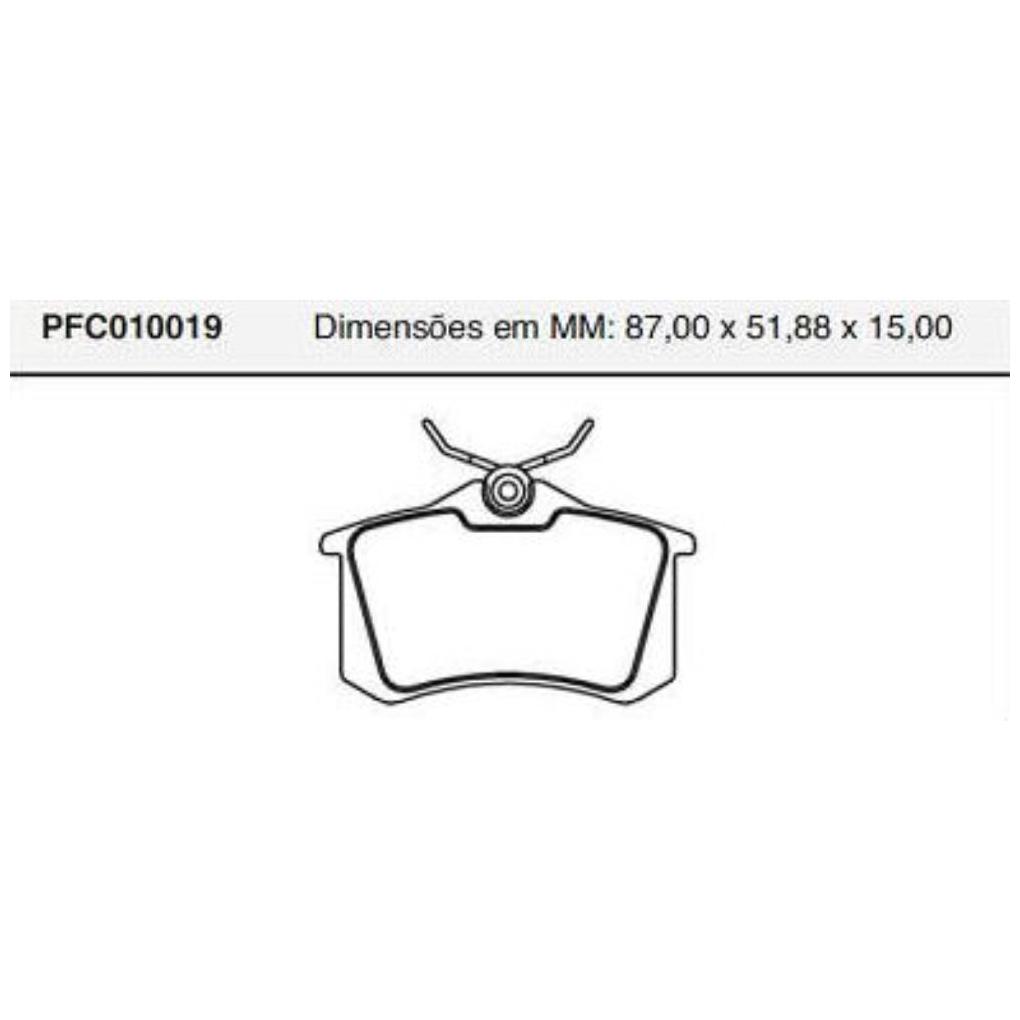 Jogo Pastilha Freio Traseira Girling - Cofap - PFC010019