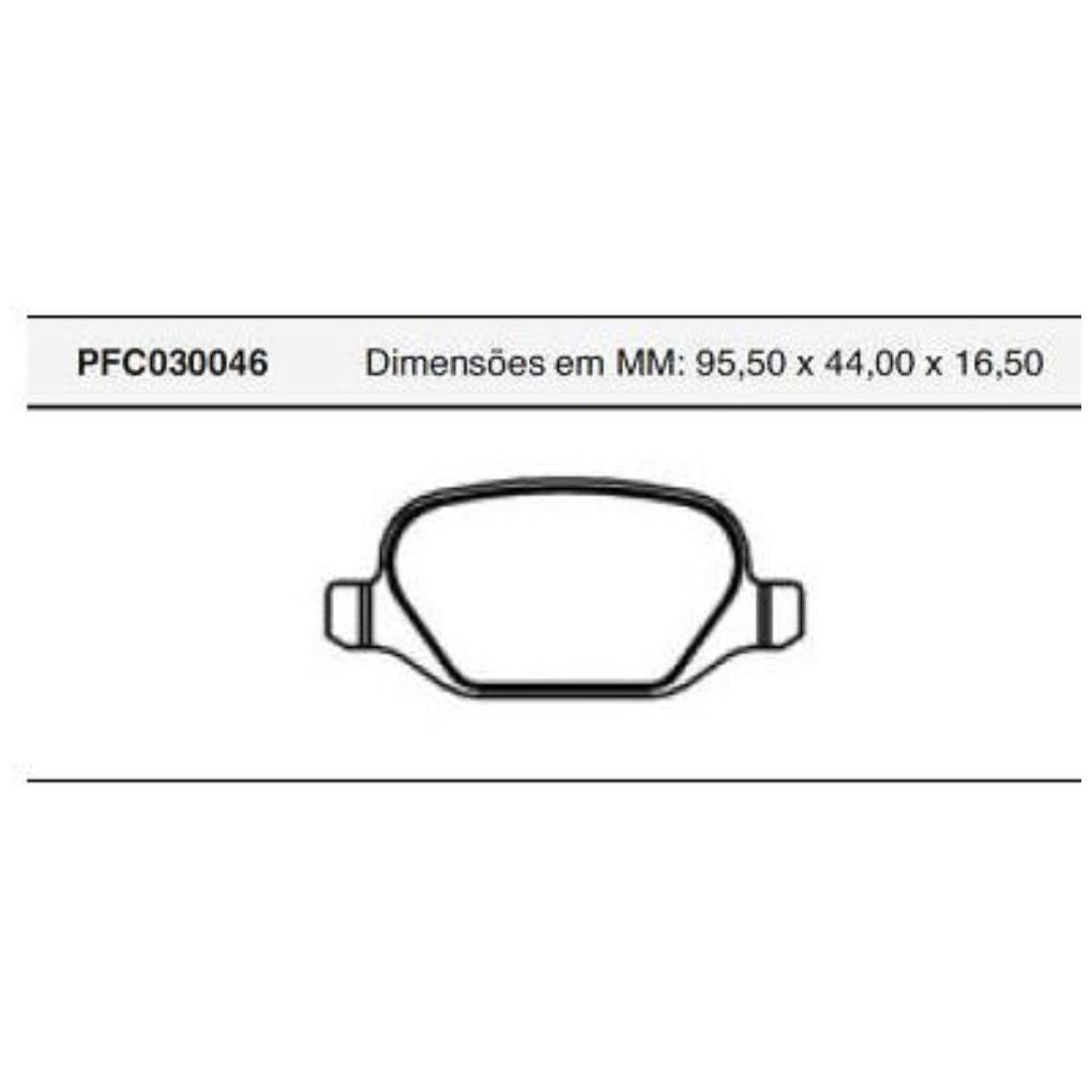 Jogo Pastilha Freio Traseira Teves - Cofap - PFC030046