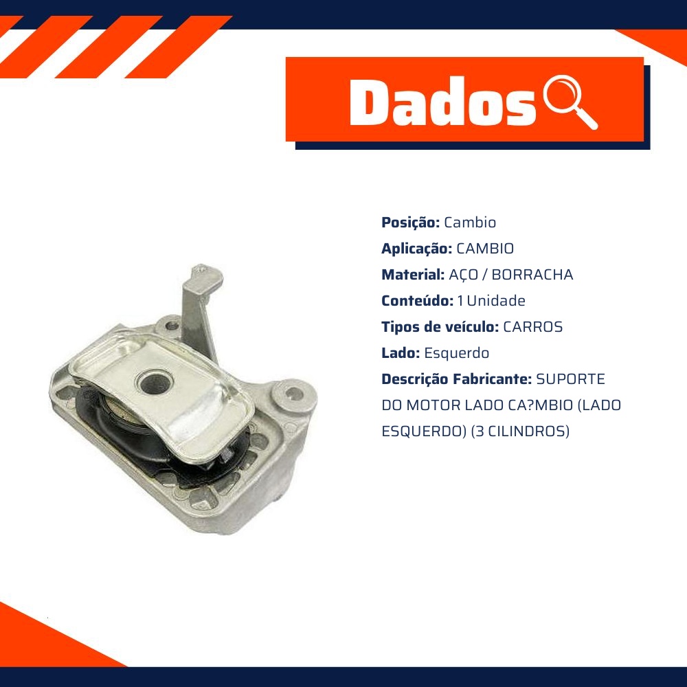 Coxim do Motor Lado Câmbio - Sampel - 1164