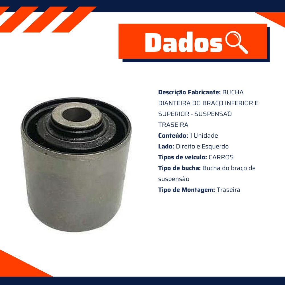 Bucha Dianteira do Brac¸O Inferior e Superior Suspensa~O Traseira para Mitsubishi Pajero Tr4 - Sampel - 8497