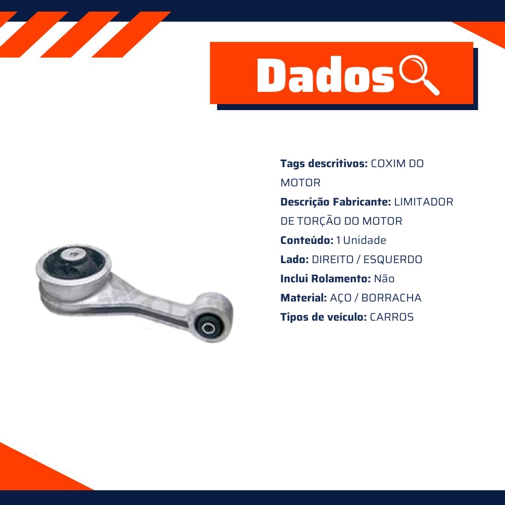 Coxim Tirante do Motor - Sampel - 2738