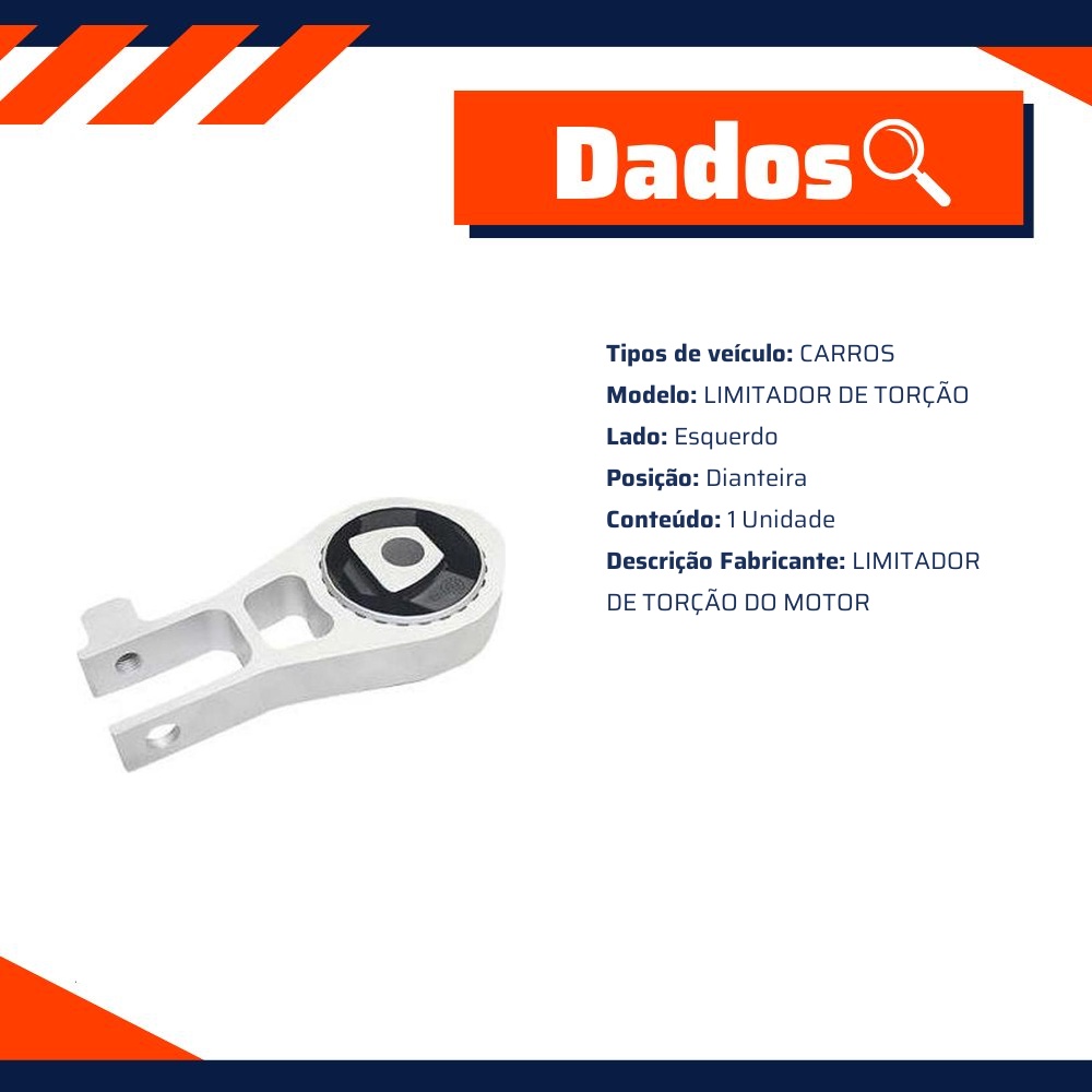 Limitador de Torção do Motor para Fiat Toro e Jeep Renegade - Sampel - 8392