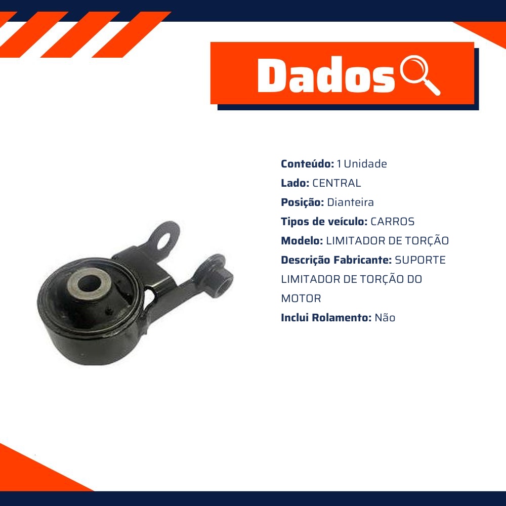 Suporte Limitador de Torção do Motor para Toyota Etios e Etios Sedan - Sampel - 8509