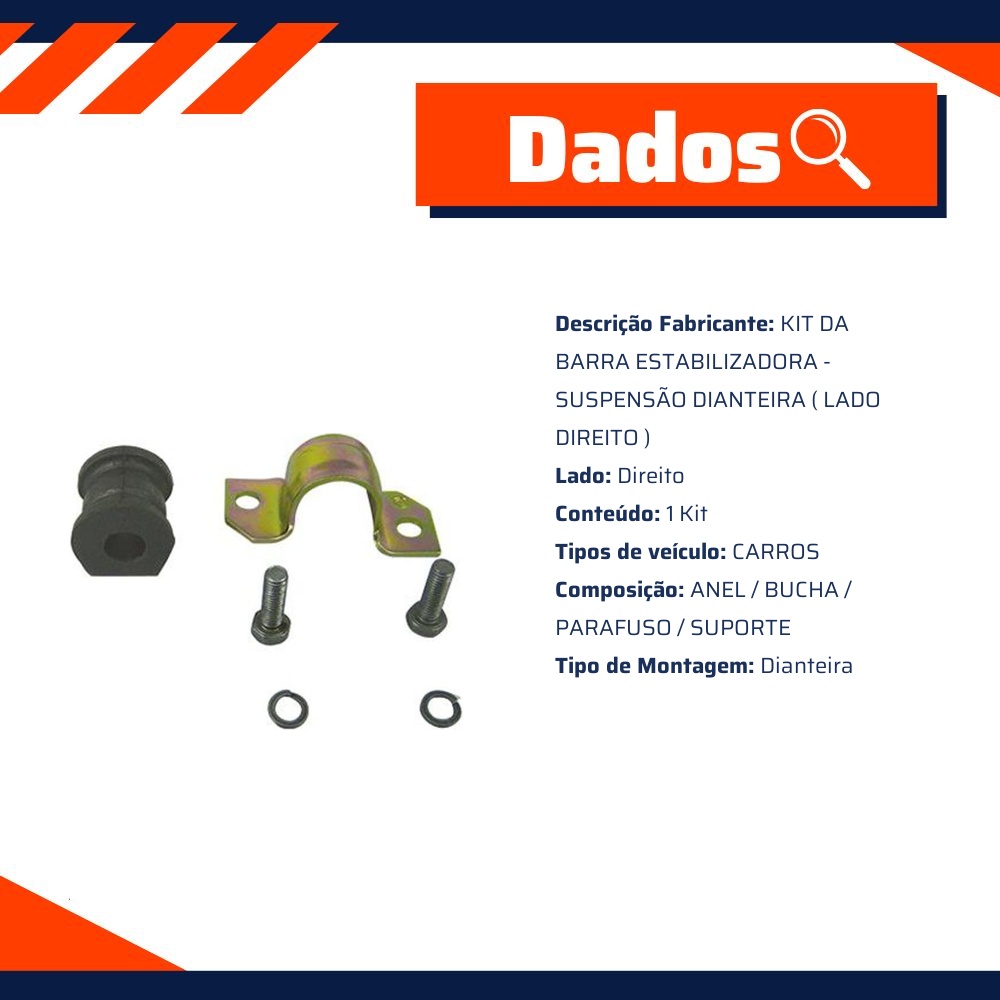 Kit Da Barra Estabilizadora Dianteira ( Lado Direito ) - Sampel - SK4877A