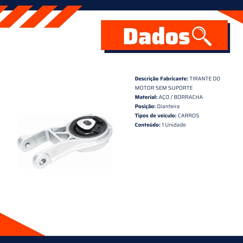Tirante do Motor sem Suporte para Fiat Grand Siena e Palio - Sampel - SC2093