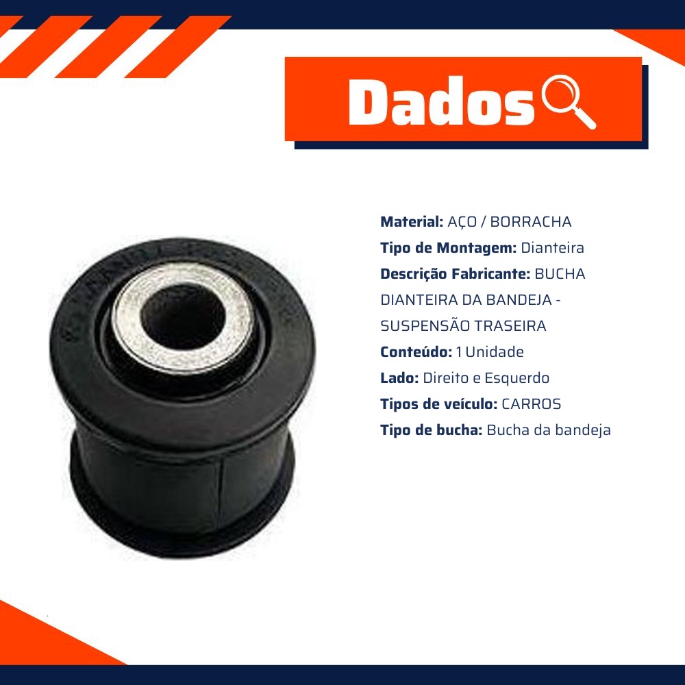 Bucha Dianteira da Bandeja Traseira para Renault Master - Sampel - 8520
