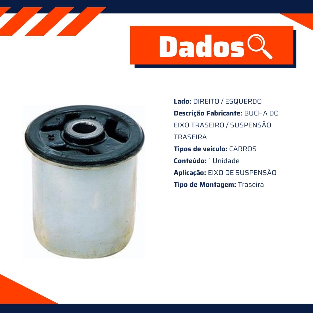 Bucha Do Eixo Traseiro - Sampel - 3797