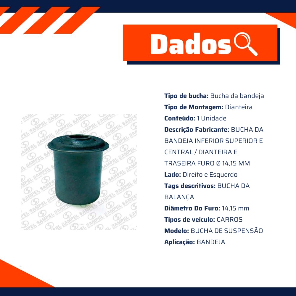 Bucha Da Bandeja Inferior Superior E Central - Sampel - 2527