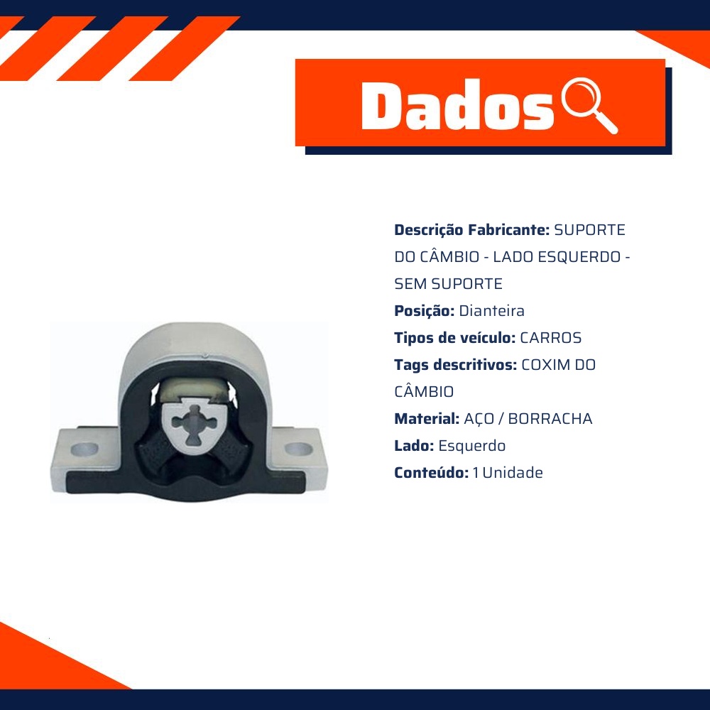 Suporte Do Câmbio Esquerdo - Sem Suporte - Sampel - 4954