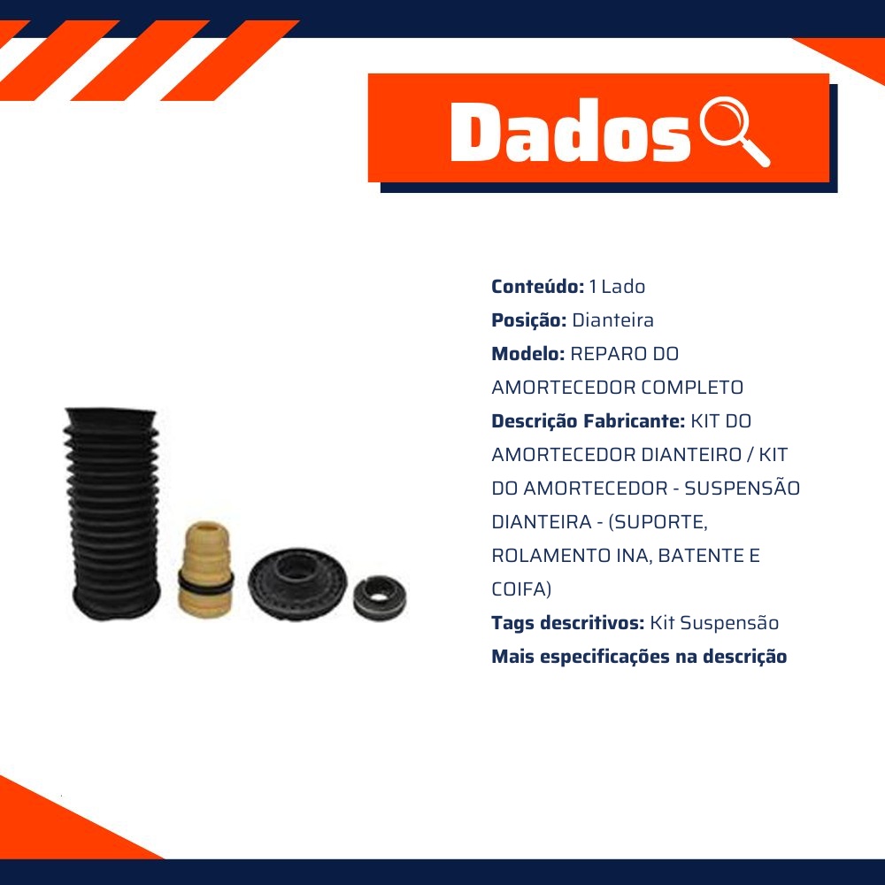 Kit Amortecedor Dianteiro 1 Lado para Chevrolet Onix e Prisma - Sampel - SK358S