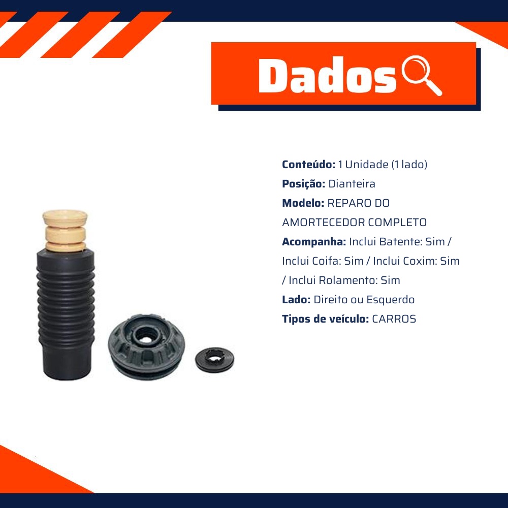 Kit do Amortecedor Dianteiro 1 Lado - Sampel - SK916S