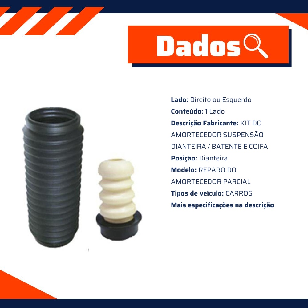 Kit Amortecedor Dianteiro 1 Lado para Fiat Palio Weekend e Strada - Sampel - SK120S