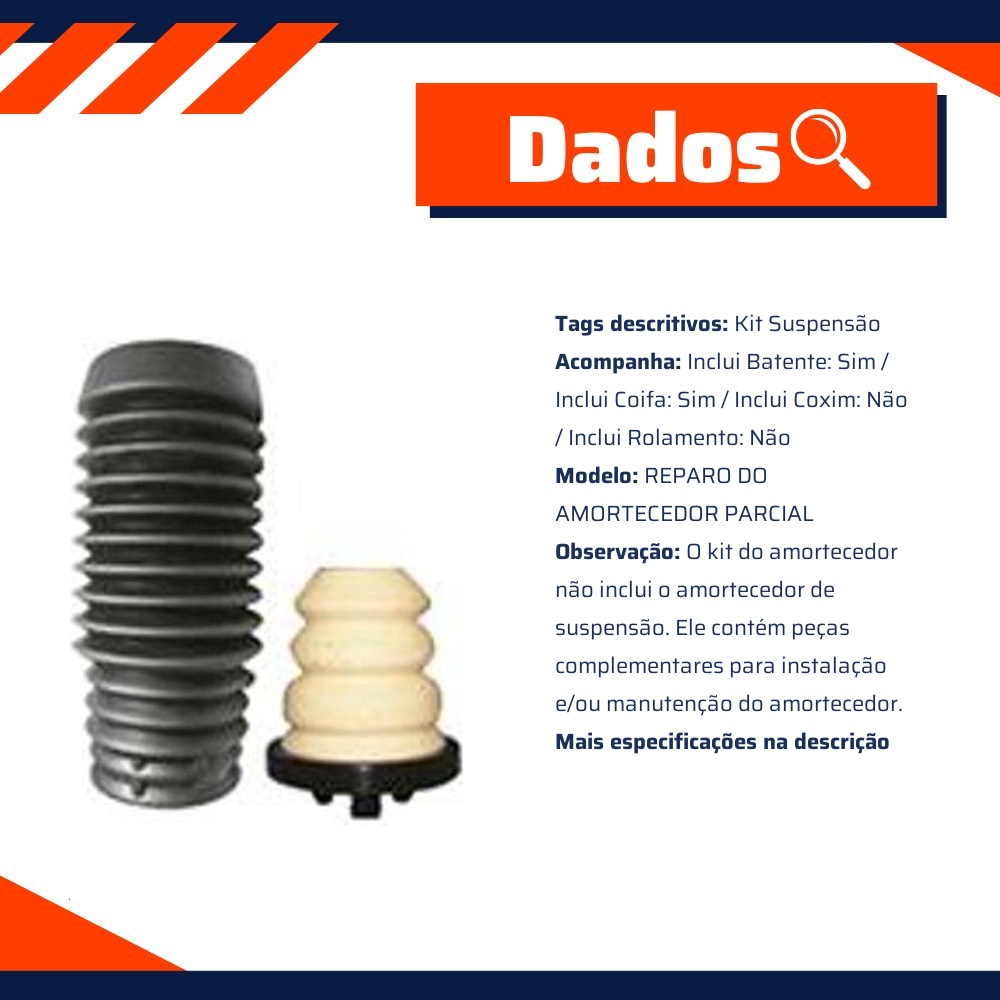 Kit do Amortecedor Dianteiro 1 Lado - Sampel - SK227S