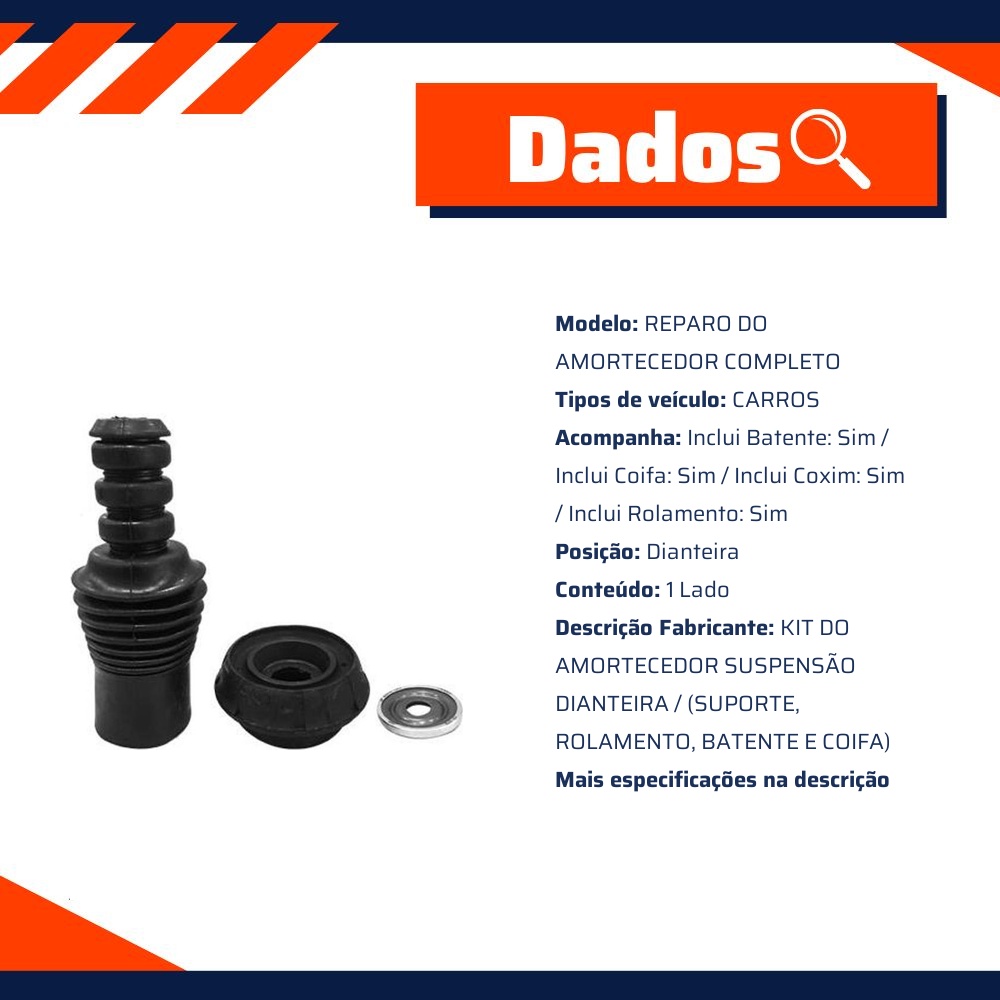 Kit do Amortecedor Dianteiro 1 Lado - Sampel - SK836S