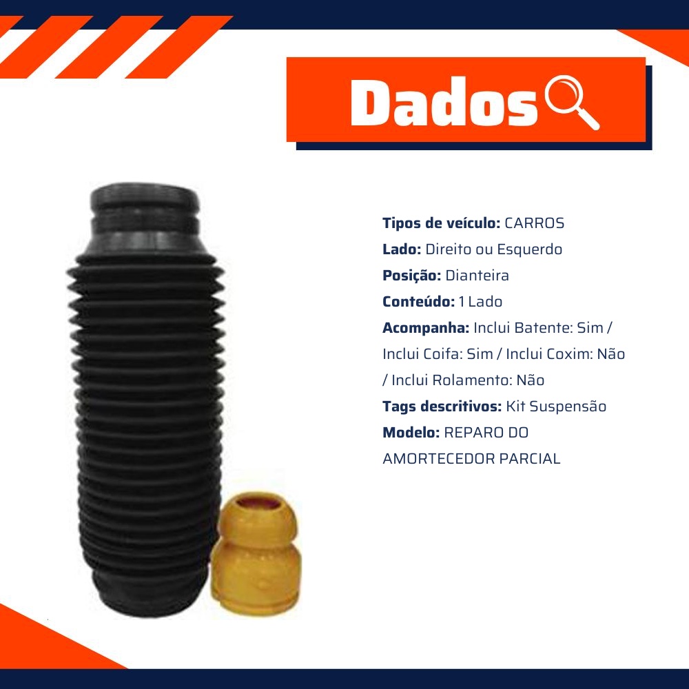 Kit do Amortecedor Dianteiro 1 Lado - Sampel - SK865S