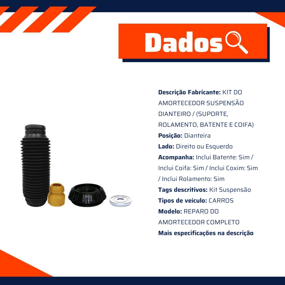 Kit do Amortecedor Dianteiro 1 Lado - Sampel - SK894S