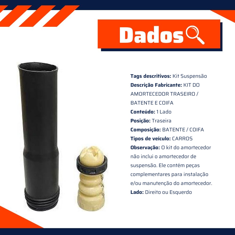 Kit do Amortecedor Traseiro 1 Lado - Sampel - SK454S