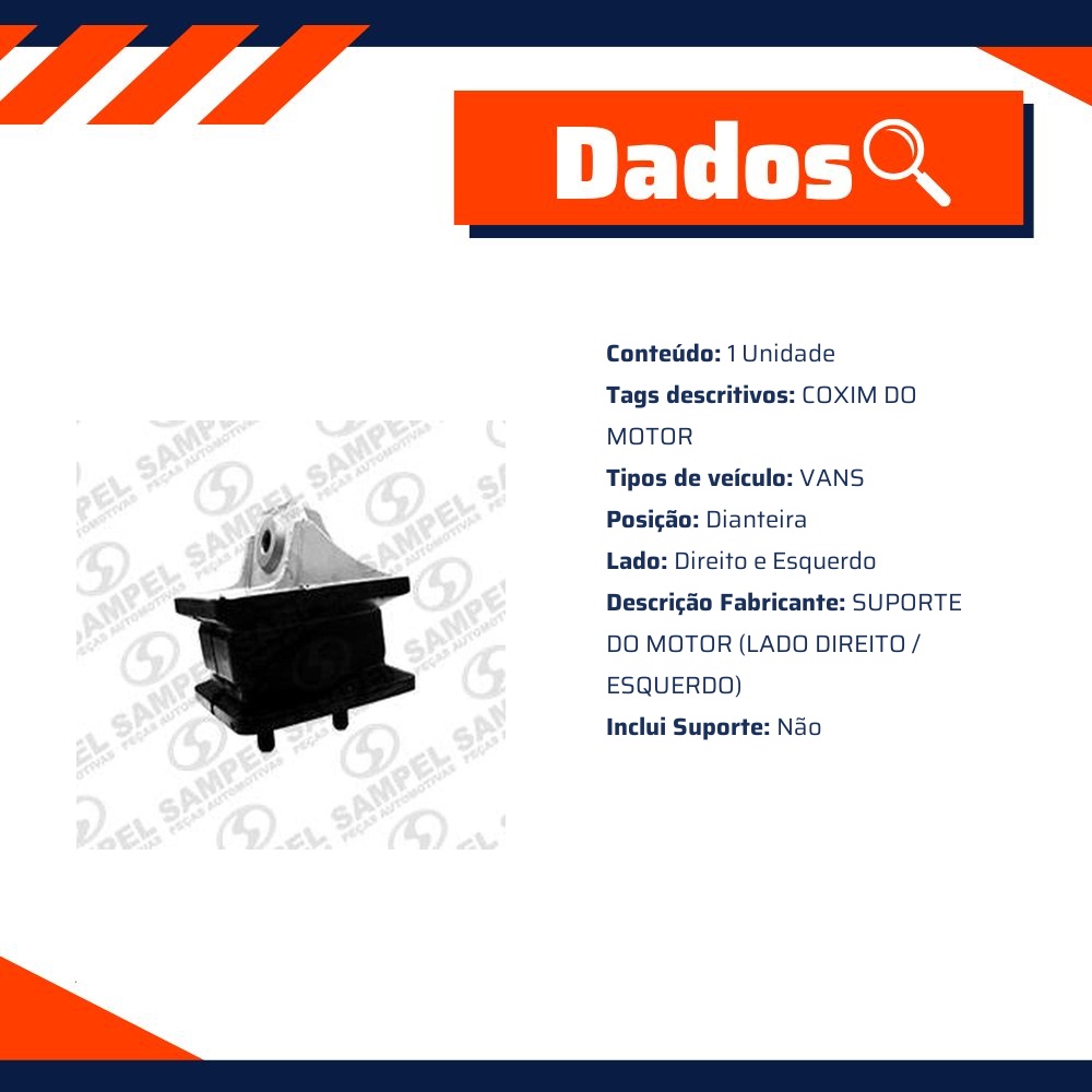 Coxim do Motor - Sampel - 7060