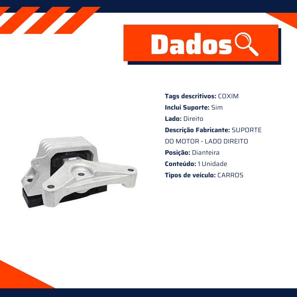 Coxim do Motor Direito - Sampel - 8406