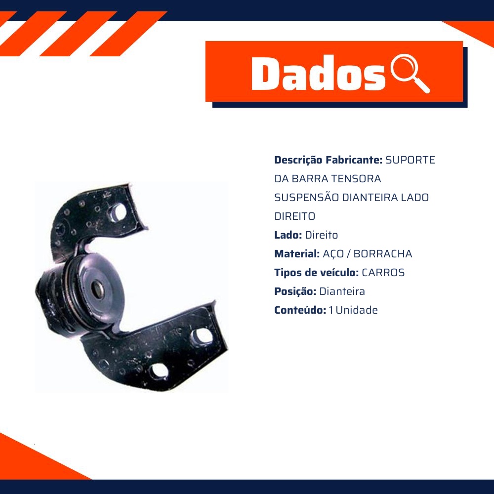 Suporte Da Barra Tensora Dianteira Lado Direito - Sampel - 3260